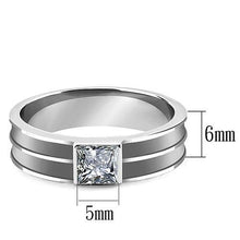 Load image into Gallery viewer, Rings Stainless Steel Ring with Top Crystal
