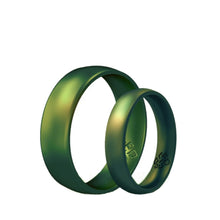 Load image into Gallery viewer, Rings Northern Lights Green Silicone Unisex Ring
