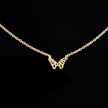 Load image into Gallery viewer, Necklaces Stainless Steel Chain Butterfly Choker Necklace
