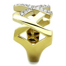 Load image into Gallery viewer, Rings Gold Stainless Steel Synthetic Crystal Ring
