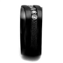 Load image into Gallery viewer, Rings Black Stainless Steel CZ Ring
