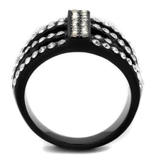 Load image into Gallery viewer, Rings Black Stainless Steel Crystalized Ring
