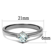 Load image into Gallery viewer, Rings Stainless Steel Ring with Center Crystal

