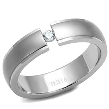 Load image into Gallery viewer, Rings Simple CZ Stainless Steel Ring
