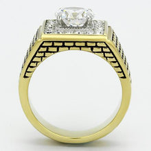Load image into Gallery viewer, Jewelry &amp; Watches Square Gold Plated Stainless Steel CZ Ring
