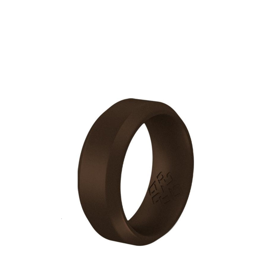 Rings Dark Brown Silicone Men's Ring