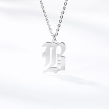 Load image into Gallery viewer, Necklaces Old English Initial Choker Necklace
