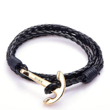 Load image into Gallery viewer, Bracelets Hope Anchor Leather Wraparound Bracelet

