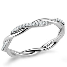 Load image into Gallery viewer, Rings Intertwined Stainless Steel CZ Ring
