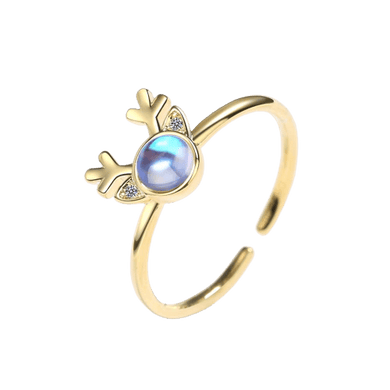 Rings Sterling Silver Crystal Zircon Antler Ring