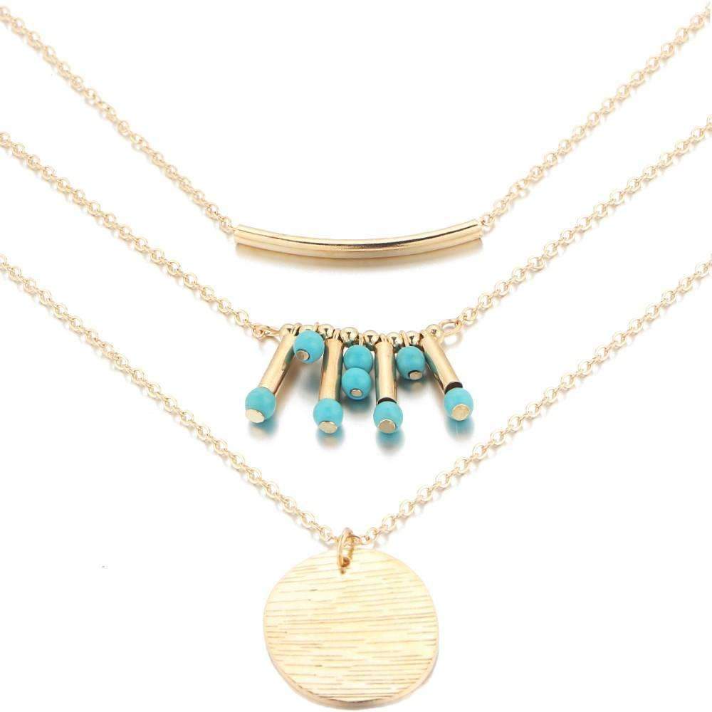Necklaces Turquoise Multilayer Necklace