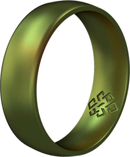Rings Northern Lights Green Silicone Unisex Ring