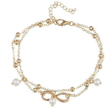Load image into Gallery viewer, Anklets Infinity Pendent Pearl Anklet

