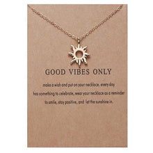 Load image into Gallery viewer, Necklaces Good Vibes Only Pendant Wish Necklace
