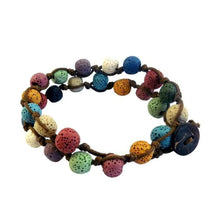 Load image into Gallery viewer, Bracelets Lava Stone Essential Oil Bracelet/Necklace Choker
