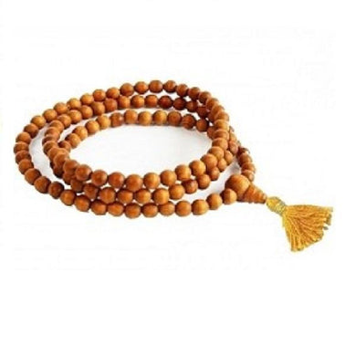 Bracelets Sandalwood Mala Beads with Tassel