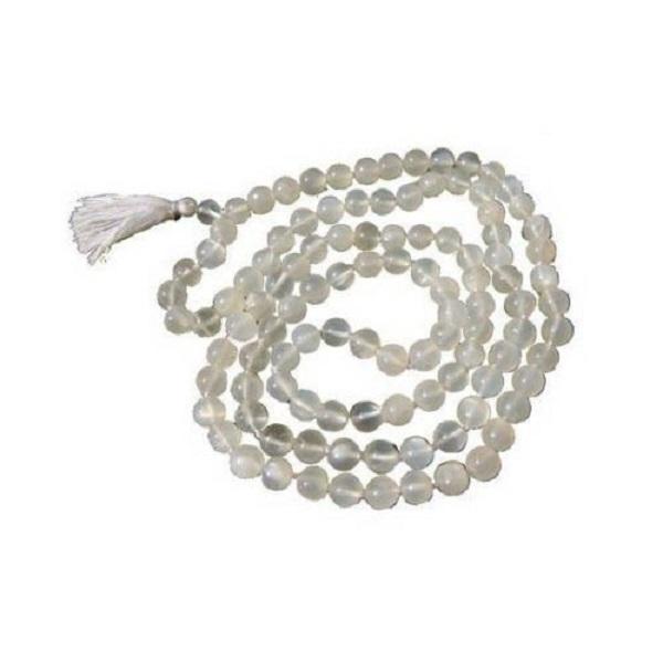 Bracelets Moon Stone Mala Beads with Tassel
