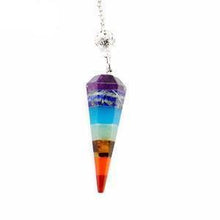 Load image into Gallery viewer, Necklaces Reiki Layered Stone Chakra Pendant Necklace
