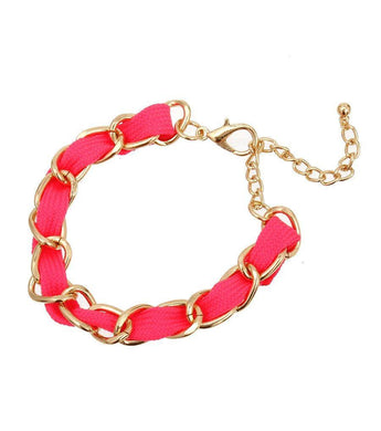 Anklet Fuchsia Color Cord Anklet