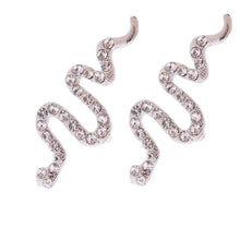 Load image into Gallery viewer, Earrings Silver Snake Earrings

