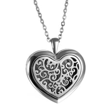Load image into Gallery viewer, Necklaces Stainless Steel Aromatherapy Heart Shape Diffuser Necklace
