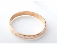 Load image into Gallery viewer, Rings 18K Pure 750 Solid Rose Gold Band Ring
