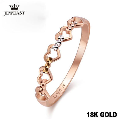 Rings 18K Rose Gold Hearts Ring