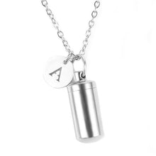 Load image into Gallery viewer, Necklaces Stainless Steel Letter Charm Aromatherapy Necklace
