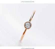 Load image into Gallery viewer, Rings 18K Gold Simple Diamond Ring
