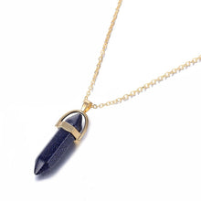 Load image into Gallery viewer, Necklaces Natural Crystal Pendant Gold Necklace [8 Variants]
