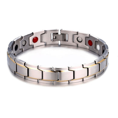 Bracelets Titanium Steel Magnetic Therapy Unisex Bracelet