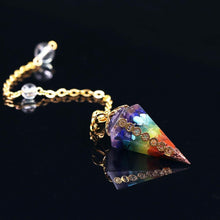 Load image into Gallery viewer, Necklaces 7 Chakra Natural Stone Orgonite Reiki Amulet Necklace
