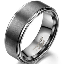 Load image into Gallery viewer, Rings 8mm Silver Tungsten Carbide Ring
