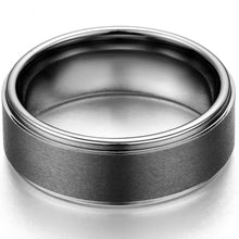 Load image into Gallery viewer, Rings 8mm Silver Tungsten Carbide Ring

