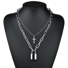 Load image into Gallery viewer, Necklaces Lock Chain Necklace

