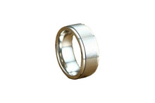 Load image into Gallery viewer, Rings Black Silver Color Spinner Ring for Men Stress Release
