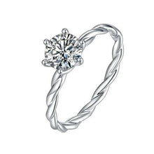 Load image into Gallery viewer, Rings 1CT Moissanite Diamond Silver Ring
