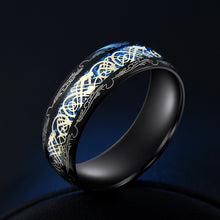 Load image into Gallery viewer, Rings Black Carbon Stainless Steel Luminous Ring
