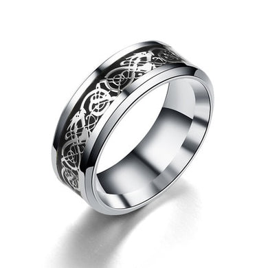 Rings Carbon Stainless Steel Luminous Ring