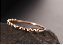 Load image into Gallery viewer, Rings 18K Pure Solid Rose Gold Ring
