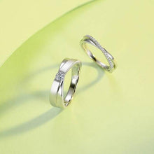 Load image into Gallery viewer, Rings VVS1 Moissanite Sterling Silver Wedding Bands
