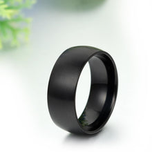 Load image into Gallery viewer, Rings 8MM Men&#39;s Black Titanium Ring
