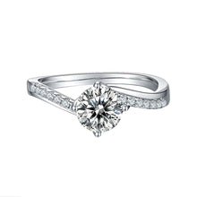 Load image into Gallery viewer, Rings 1.0CT Moissanite Silver Wedding Ring
