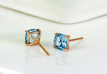 Load image into Gallery viewer, Earrings 18K Solid Gold Natural Topaz Earrings
