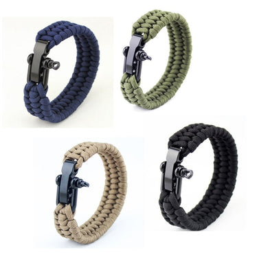 Bracelets Unisex Outdoor Camping Tactical Paracord Bracelet