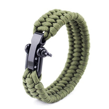 Load image into Gallery viewer, Bracelets Unisex Outdoor Camping Tactical Paracord Bracelet
