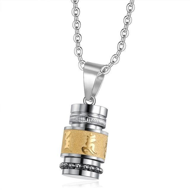 Necklaces Stainless Steel Buddhism Necklace