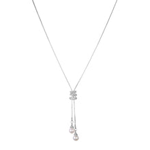 Load image into Gallery viewer, Necklaces Pearl Rhinestone Long Chain Necklace
