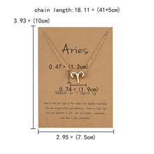 Load image into Gallery viewer, Necklaces Zodiac Sign Pendant Necklace
