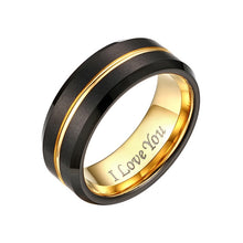 Load image into Gallery viewer, Rings Unisex Engraved Tungsten Carbide Band Ring
